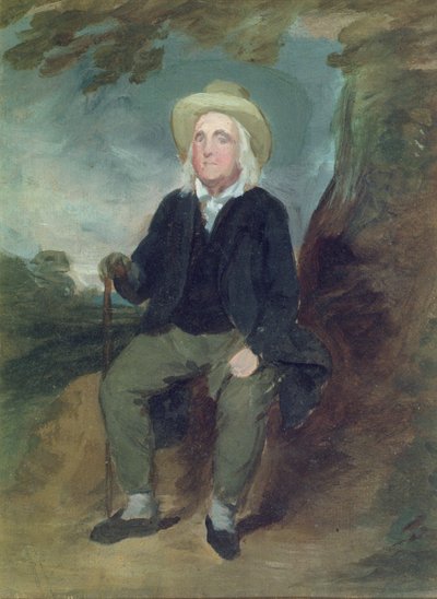 Jeremy Bentham in einer imaginären Landschaft, 1835 von George Frederick Watts